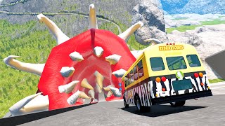 Cars vs Slant Of Death Supreme Crash 🔥  BeamNG Drive  MrBeamster [upl. by Amersham]