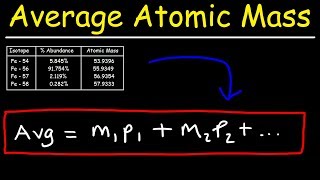 How To Calculate The Average Atomic Mass [upl. by Claudie]