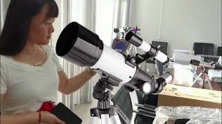 70mm Aperture 300mm Kids Astronomical Telescope For Sky Watching [upl. by Lau67]