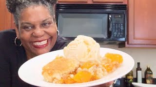 Easy Peach Cobbler Recipe Better than Krispy Kreme’s [upl. by Garey]