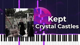 Crystal Castles  Kept Accurate Piano Tutorial reupload [upl. by Luo]