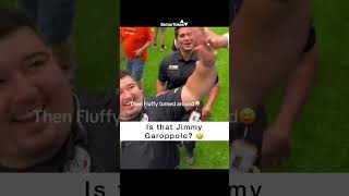 Security guard gets mistaken for Jimmy Garoppolo [upl. by Niliac]