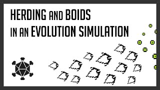 Herding in an Artificial Life Ecosystem Evolution Simulation  Boids Algorithm Implementation [upl. by Nylassej]