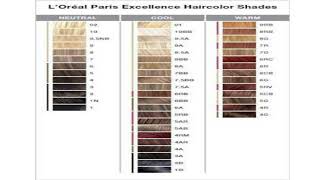 Loreal Paris Excellence Hair Color Shade Card About Natural Hair Color Information The Stylish Mod [upl. by Ydnem]