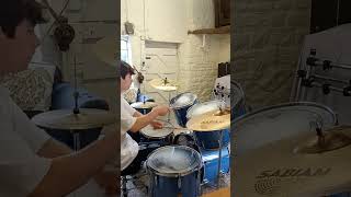 Bonham triplets practice drum drummer drumvideo trending music drumperformance rockband [upl. by Katharina671]