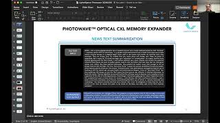 Lightelligence Advantages of Optical CXL​ for Disaggregated Compute Architectures ​ [upl. by Meakem]