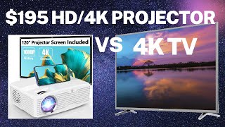 195 Projector VS a 4K TV in 2024 [upl. by Lantz704]