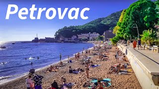 Petrovac Montenegro 4K Walking Tour 2024 [upl. by Sudnak]