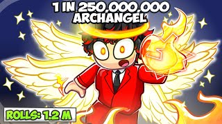 Rolling 1243928 Times for ARCHANGEL in ROBLOX SOLS RNG [upl. by Lorrimor]