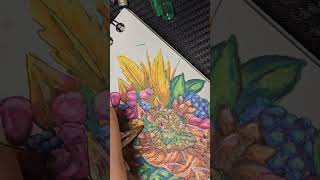 quotMardi Grasquot Stegosaurus art drawing [upl. by Kepner]