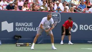 Novak Djokovic v Mardy Fish Rogers Cup 2011 Final [upl. by Monk]