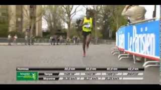 Kenenisa Bekele win Paris Marathon smashes record [upl. by Nisen973]