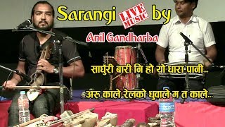 Great Nepali songs in Sarangi Music by Anil Gandarbha [upl. by Enait]