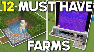 Best Minecraft Farms of 2023 Minecraft Bedrock 121 [upl. by Esinart234]