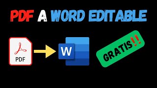 Como convertir PDF a Word GRATIS Tutorial paso a paso [upl. by Ellerret]