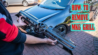 How To Remove Vw Golf Mk6 Front Grill [upl. by Anaer]