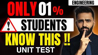 ONLY 1 STUDENTS KNOW THIS UNIT TEST ENGINEERINGPRADEEP GIRI SIR [upl. by Acissej]