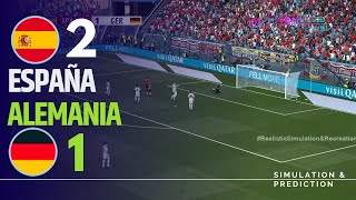 ⚽ España 21 Alemania 🏆 EURO 2024 Highlights simulación y recreación de videojuego [upl. by Ermey22]