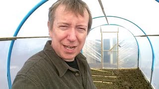 Building a Home Made Polytunnel Part 3 Final  Allotment Day 22 [upl. by Atinra]