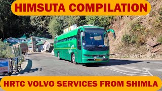 HRTC Volvo Buses from Shimla  ShimlaDelhi  ShimlaHaridwar [upl. by Acker977]