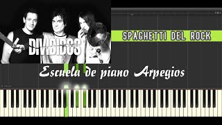 Divididos ➡ Spaghetti del Rock 🎹 Partitura Tutorial Piano FÁCIL [upl. by Alfredo]