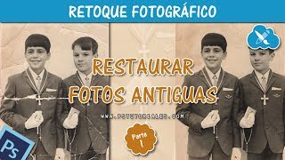 Como arreglar fotos antiguas 1  Photoshop Tutorial Español [upl. by Suoivatra]