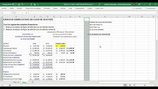 Ejercicio de Flujo de Efectivo  Método Directo [upl. by Alisa106]