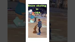 Me ❄️snow skating 🏂in USA for the 1st timeusa snowskate [upl. by Morrissey]