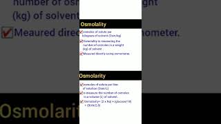 Osmolality vs Osmolarity [upl. by Ennayelhsa118]