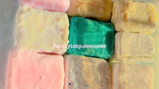 HUGE MIX MEXICAN LAUNDRY BAR SOAKED SOAP ASMR🇲🇽 [upl. by Natica878]