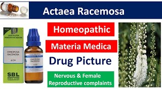 Cimicifuga Racemosa Homeopathic Medicine  Drug Picture  Materia Medica bhms [upl. by Haila]