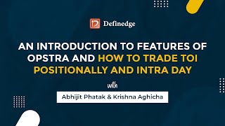 Introduction to features of Opstra and how to trade Total Open Interest Positionally and Intra Day [upl. by Hymen905]