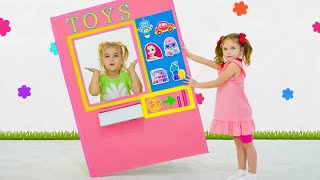 Vending Machine with New Toys  funny story from Alice [upl. by Yttap]