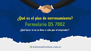 Plan de entrenamiento  DS 7002 🆗🇺🇸 ¿Qué hacer si no se lleva a cabo por el empleador ✈🤠 [upl. by Lledal10]