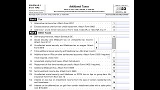 Preparing Form 1040 Lines 16 through 38  2023 Tax Returns [upl. by Eilahtan380]