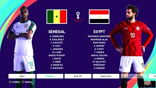 PES 2021  Senegal vs Egypt  Qualification World Cup 2022 Africa  Mane vs Salah  Full Match [upl. by Ydnam308]