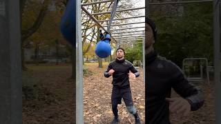 🕹️Outdoor workout for developing explosive arm strength with a kettlebell and Dopa bands🥋judo [upl. by Nedac]