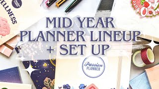 MIDYEAR PLANNER LINEUP  JULY SET UP ✨ Plan With Me planwithme passionplanner [upl. by Dimond]