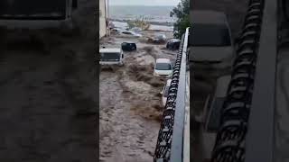 Flooding in Torre Archirafi Riposto Catania Sicily Italy 13112024 [upl. by Ricki813]