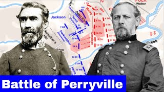 Battle of Perryville  Animated Battle Map [upl. by Niabi]