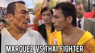 Marquez eye trouble against Thai Fighter Jandaeng Interim Championship champion thailand [upl. by Koal]