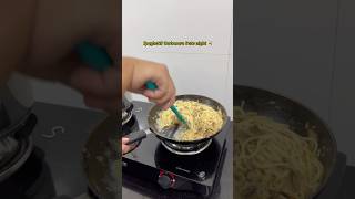 How to make spaghetti carbonararecipe pinned in comments [upl. by Anitsim910]