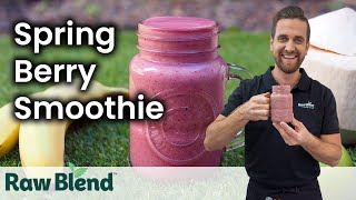 How to make a Spring Berry Smoothie in a Vitamix Blender  Recipe Video [upl. by Aural]