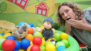 Spielzeugvideo für Kinder  Hans geht Angeln  Spielspaß mit Nicole  Das DinoEi [upl. by Popelka654]