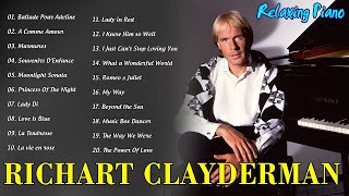 Richard Clayderman Greatest Hits 2024 🎹 Piano Beautifull RELAXING PIANO2024💖Ballade Pour Adeline [upl. by Yllod]