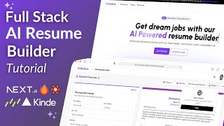 Build AI Resume Builder with Nextjs React Hono Drizzle Kinde amp Postgres  PDF Download 12 [upl. by Anilave]