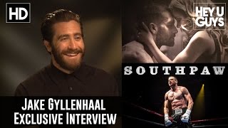 Jake Gyllenhaal Exclusive Interview  Southpaw [upl. by Annoynek]