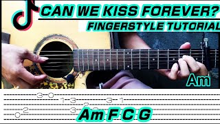 Kina Can we kiss forever Guitar Fingerstyle Tabs  Chords [upl. by Benson]