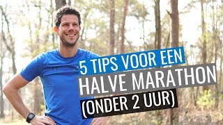 5 tips voor een halve marathon onder 2 uur [upl. by Aztiraj]