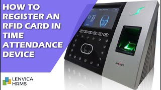 How to register an RFID Card in Time Attendance Device [upl. by Alimat198]